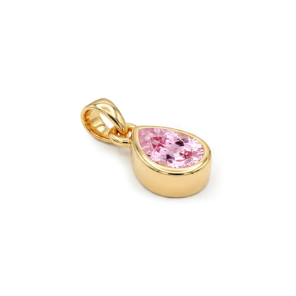 October Birthstone Silver Pendant