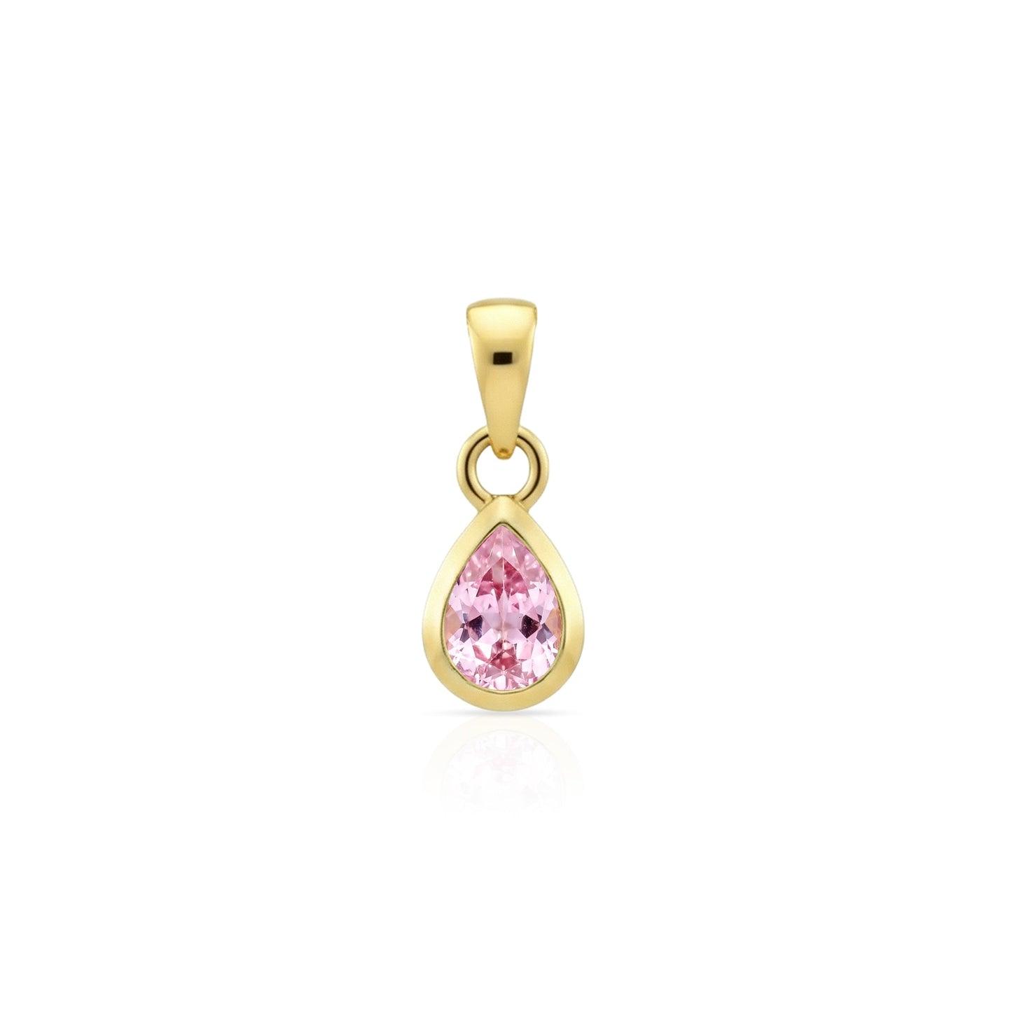 October Birthstone Silver Pendant