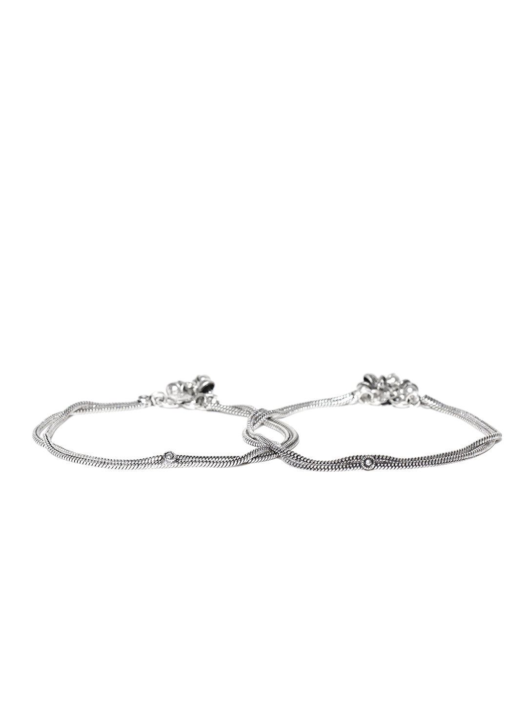 Designer German Silver/Oxidized Anklet/Payal