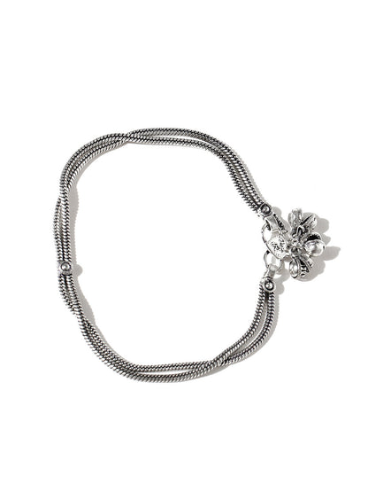 Designer German Silver/Oxidized Anklet/Payal
