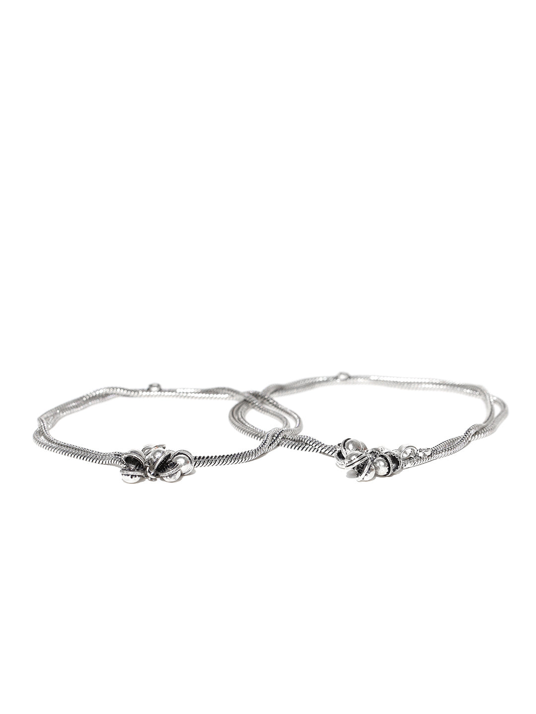 Designer German Silver/Oxidized Anklet/Payal
