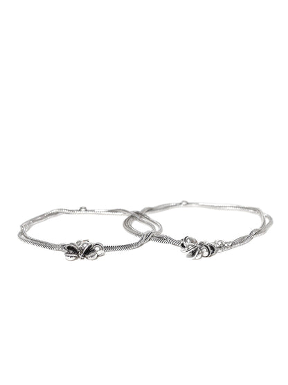 Designer German Silver/Oxidized Anklet/Payal