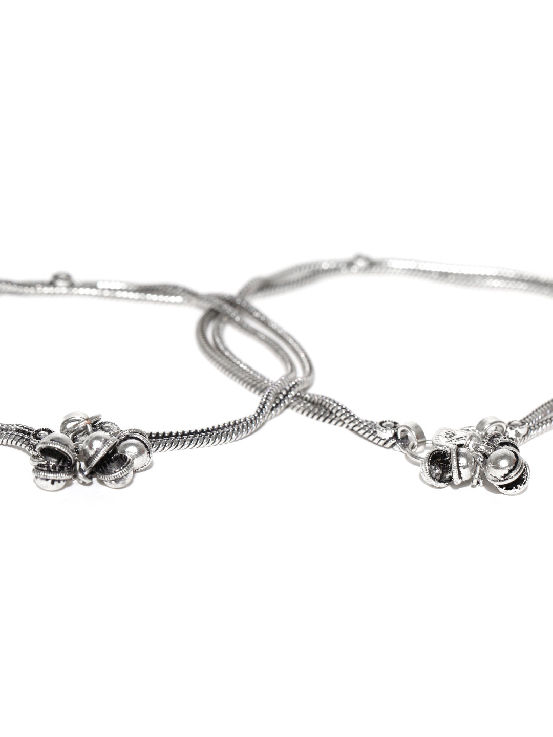 Designer German Silver/Oxidized Anklet/Payal