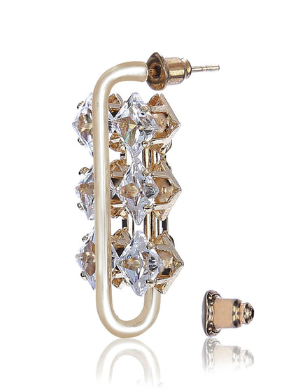 Designer Elegant Crystal Stud Earrings
