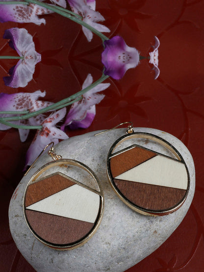 Fancy Fusion Wooden Earrings For Girls/Women