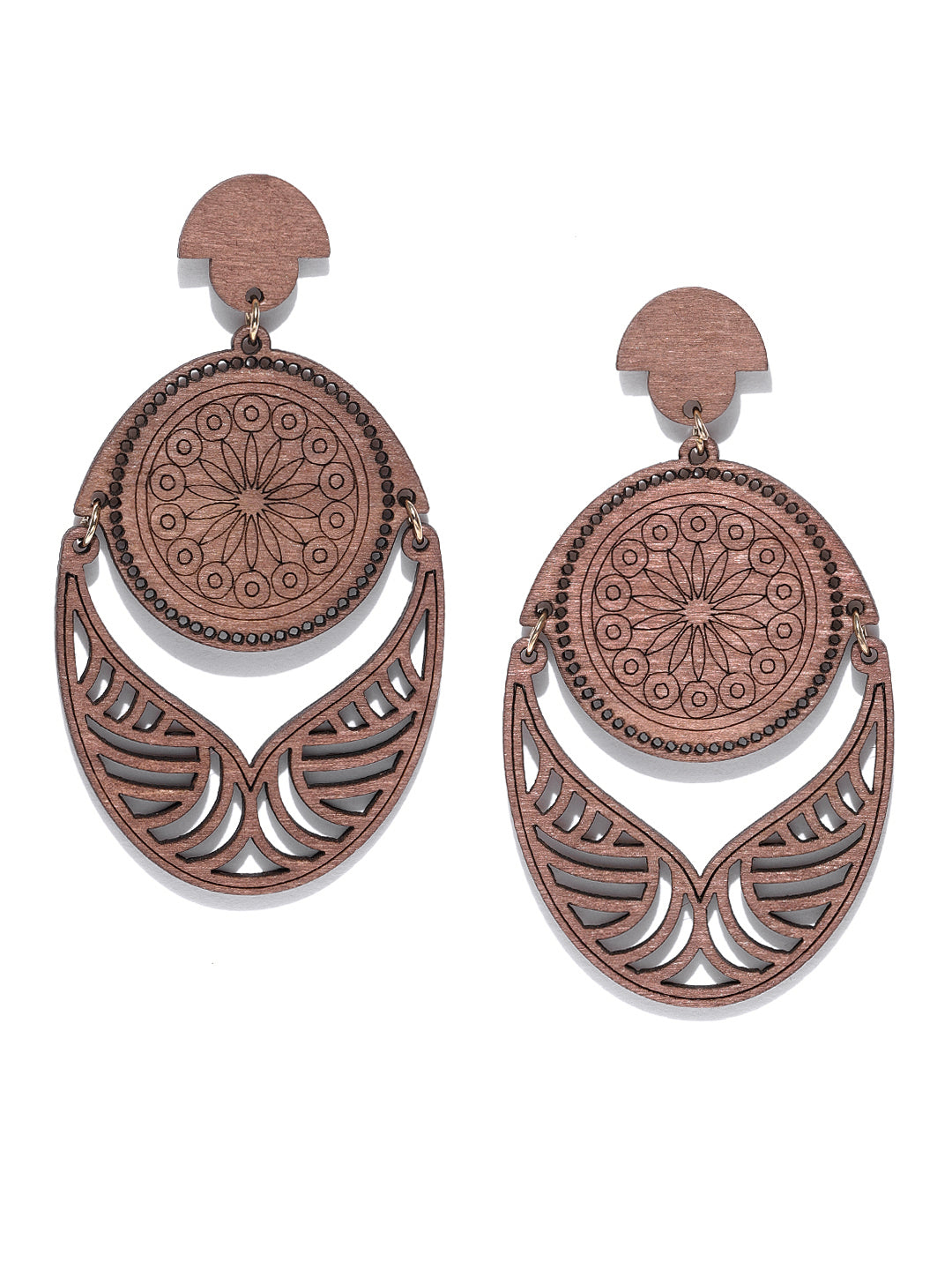 Dangler Wooden Earrings For Girls And Wome