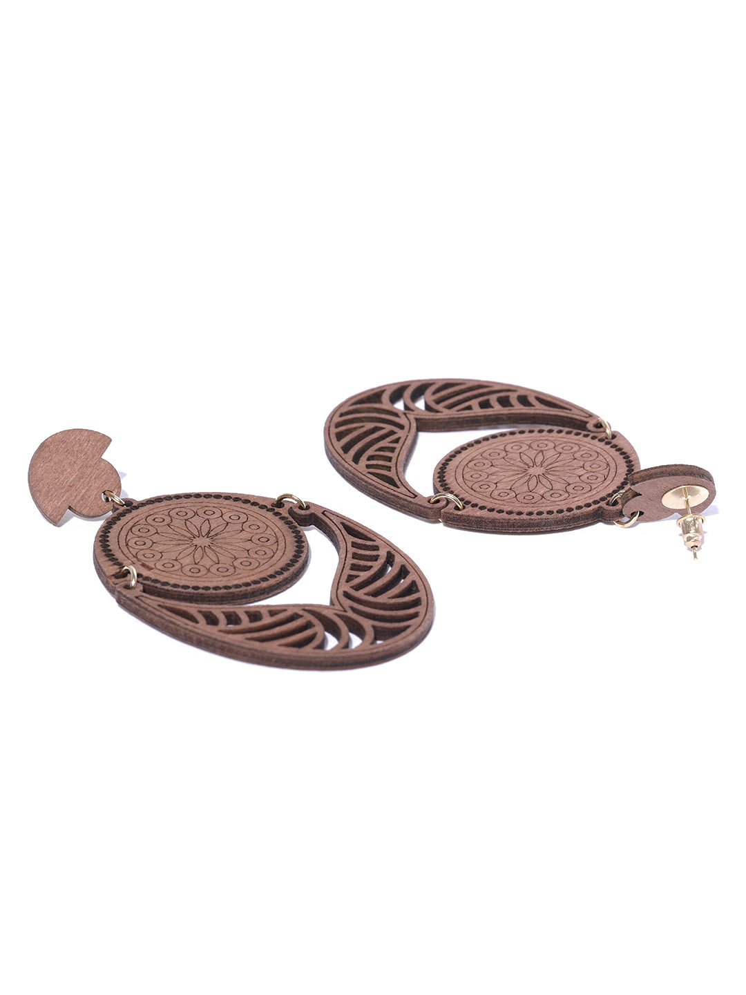Dangler Wooden Earrings For Girls And Wome