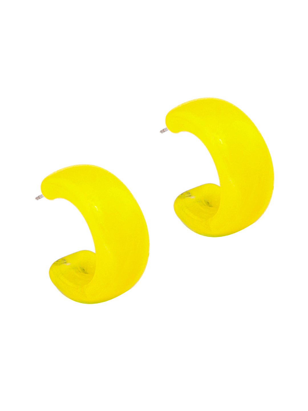 Western Yellow Half Hoop Earring