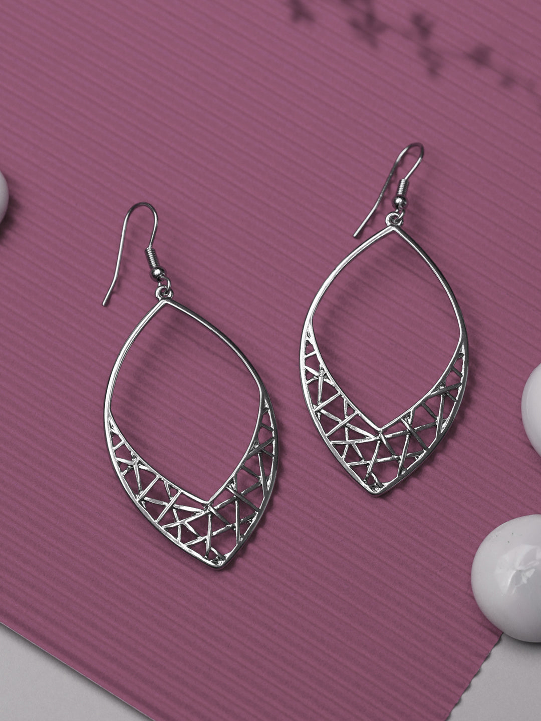 Filigree Silver Plated Earrings
