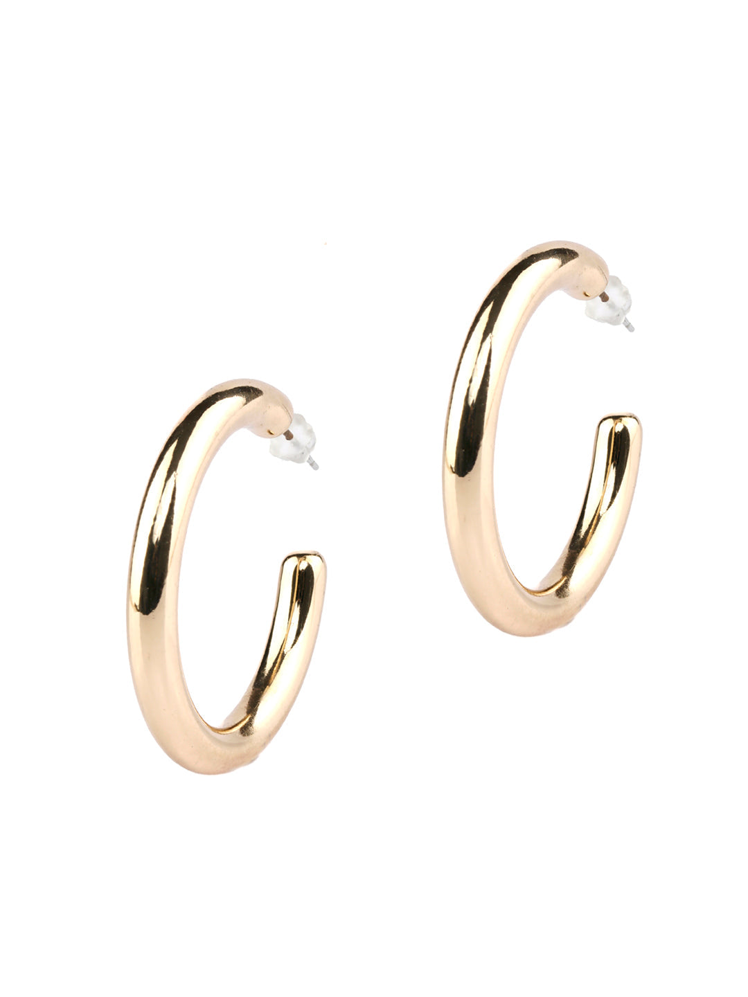 Bold Glory - Rose Gold Plated Hoop Earrings