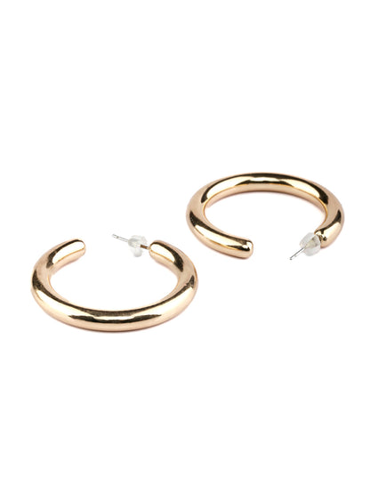 Bold Glory - Rose Gold Plated Hoop Earrings