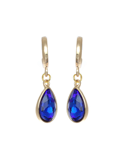 Prita Blue Stone Tear Drop Earrings
