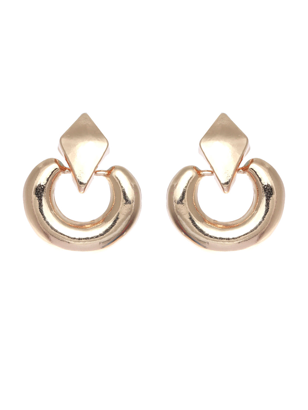 Prita Elegant Rose Gold Plated Drop Earrings