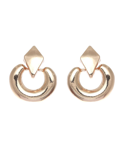 Prita Elegant Rose Gold Plated Drop Earrings