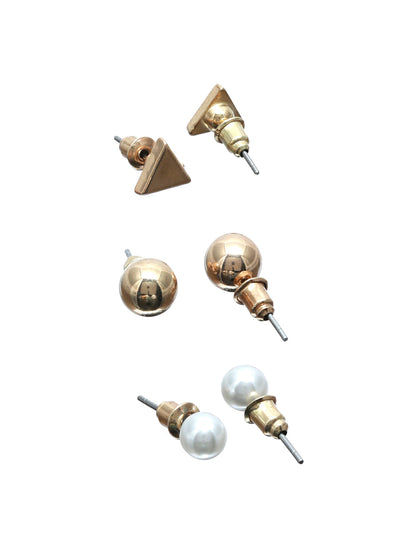 Prita Contemporary Rose Gold Earrings Set of 6