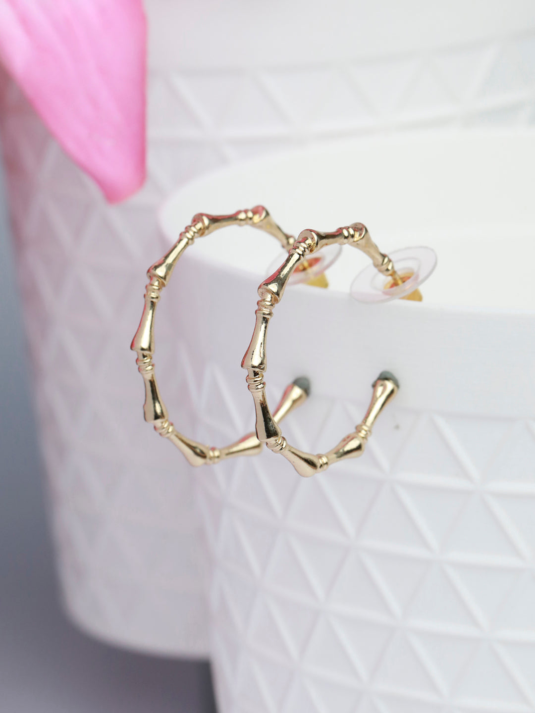 Prita Minimal Gold Plated Half Hoops