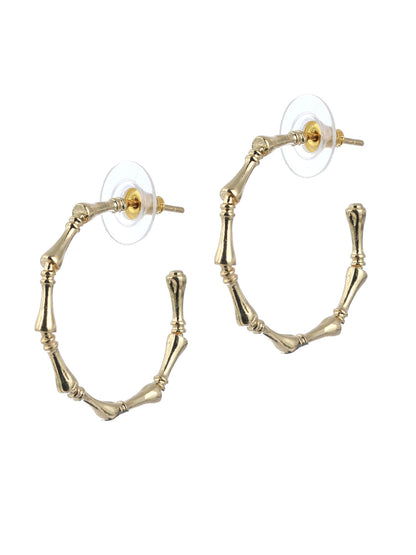 Prita Minimal Gold Plated Half Hoops