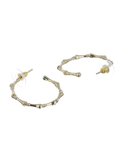 Prita Minimal Gold Plated Half Hoops