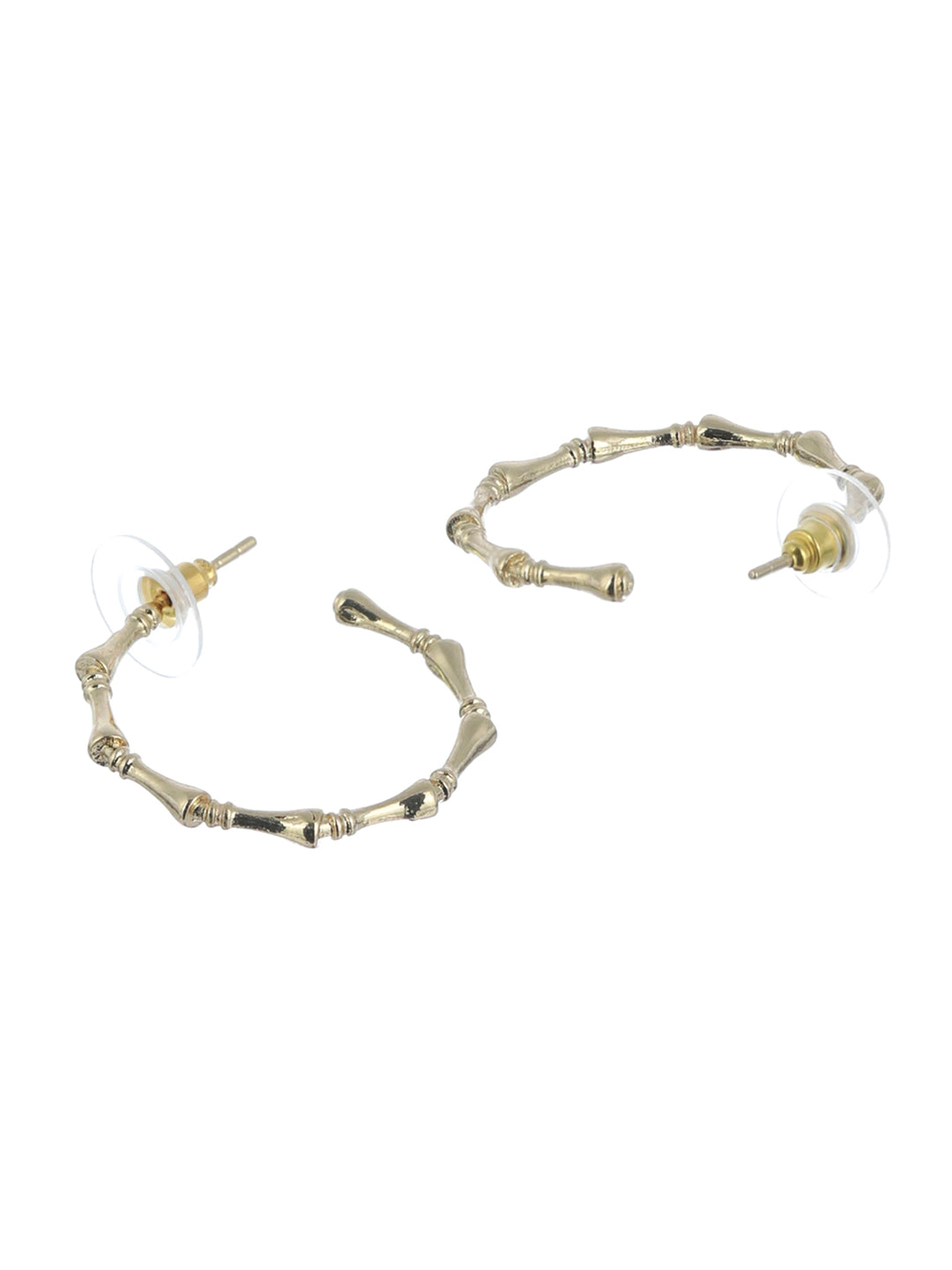 Prita Minimal Gold Plated Half Hoops