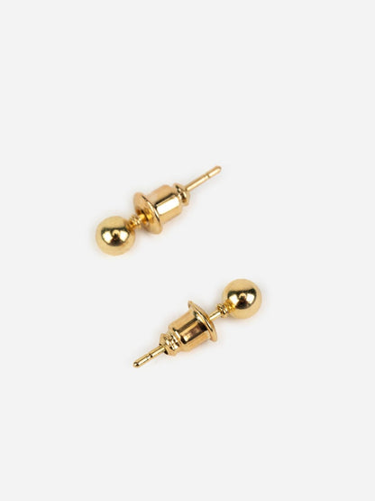 Solitaire Pearl Stud and Wave Hoop Earrings Set of 6