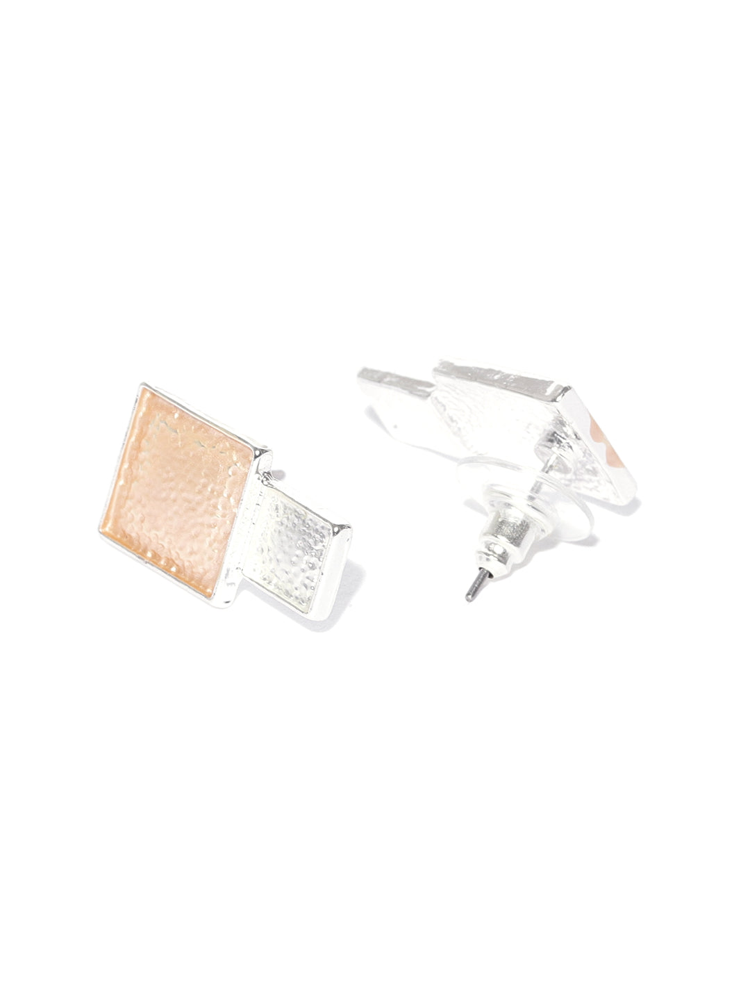 Multi-Color Silver Plated Geometric Pendant Set
