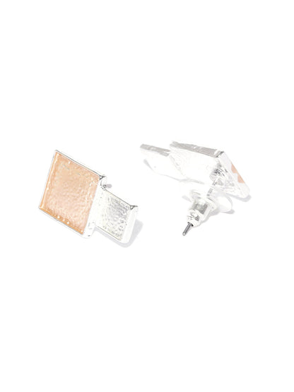 Multi-Color Silver Plated Geometric Pendant Set