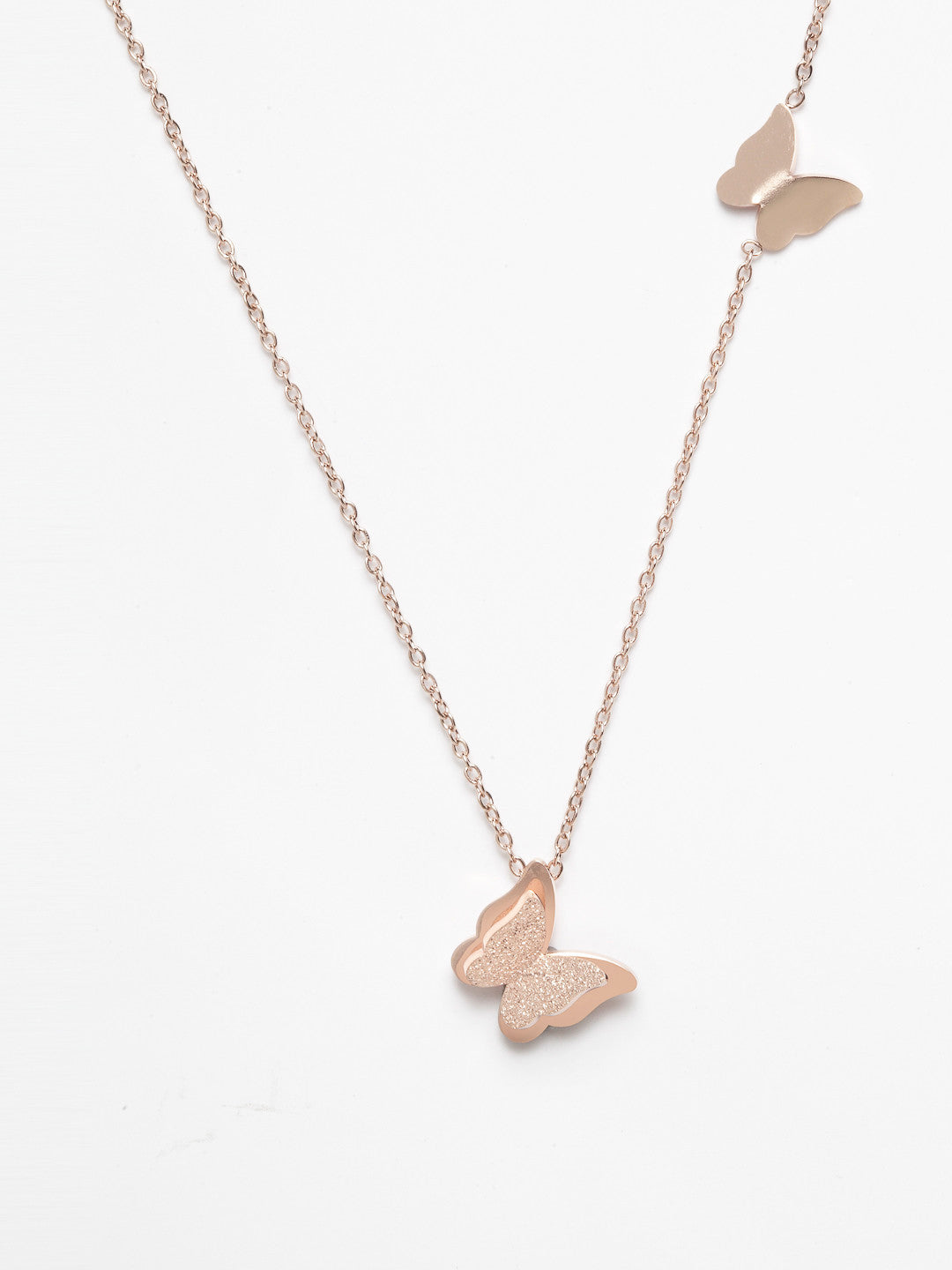 Rose Gold Plated Butterfly Pendant