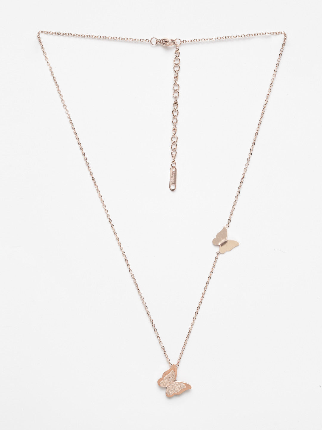 Rose Gold Plated Butterfly Pendant