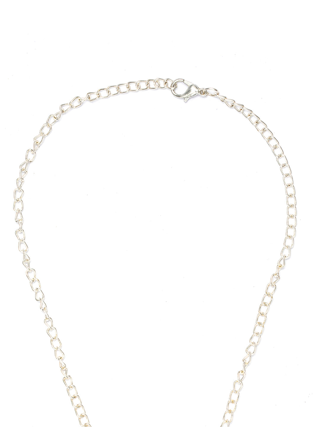 Statement Floral Silver Plated Necklace