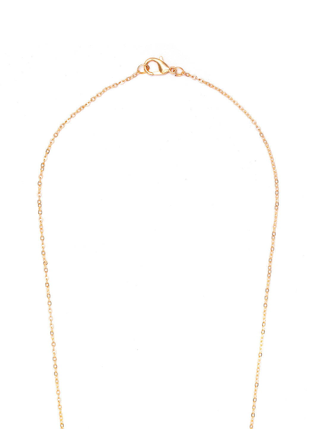 Rose Gold Plated Link Statment Necklace