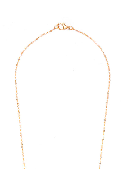 Rose Gold Plated Link Statment Necklace