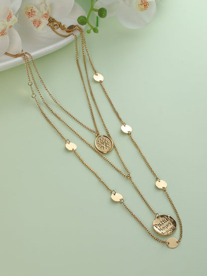 Prita Faith Love Hope Coin Layered Necklace