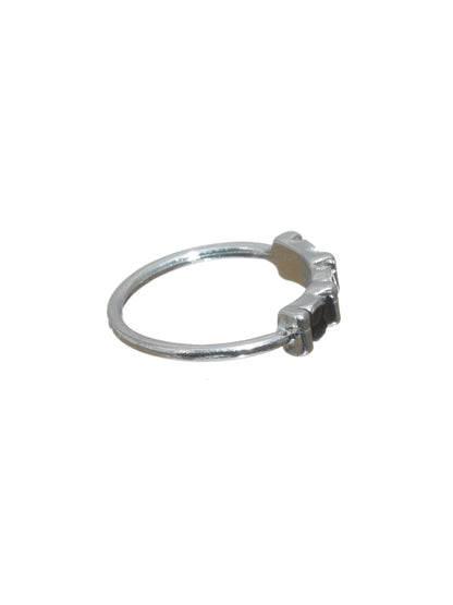 Prita Fashionable Silver Plated Ring Set of 9