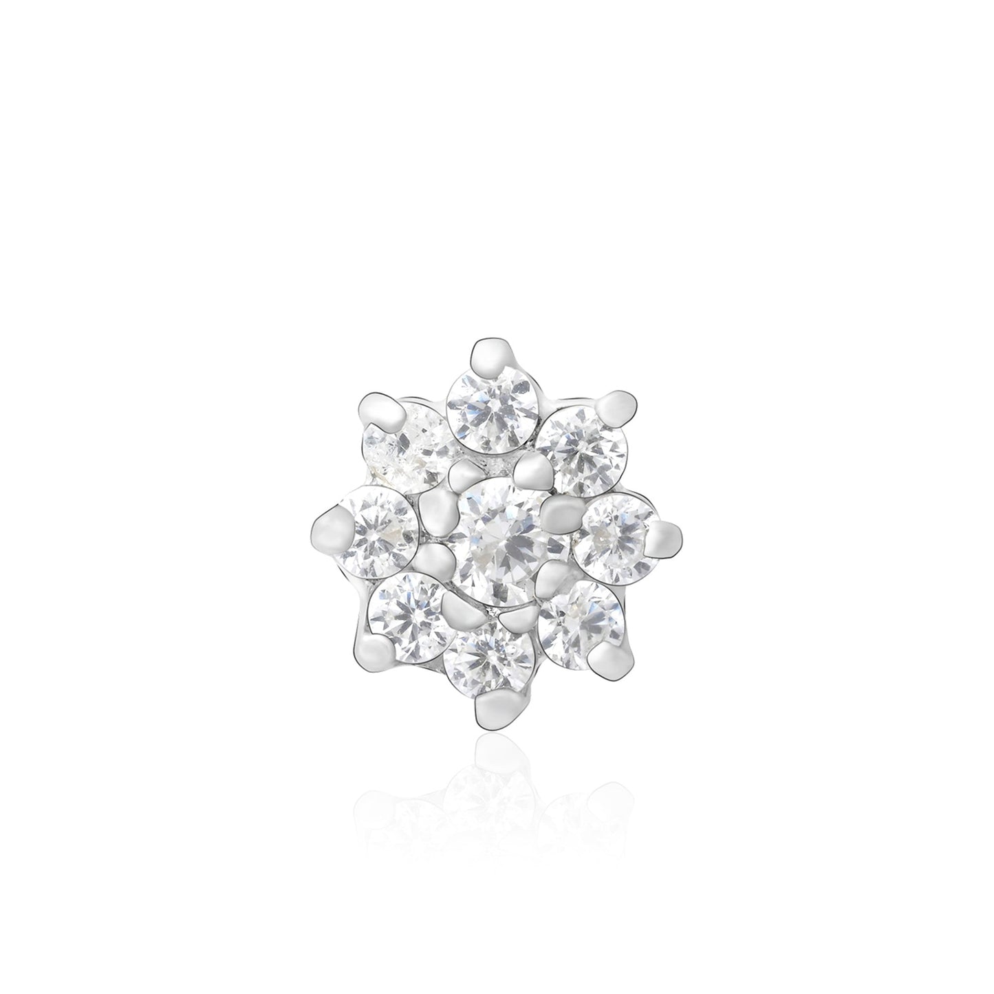 Tara Bloom Silver Nose Pin