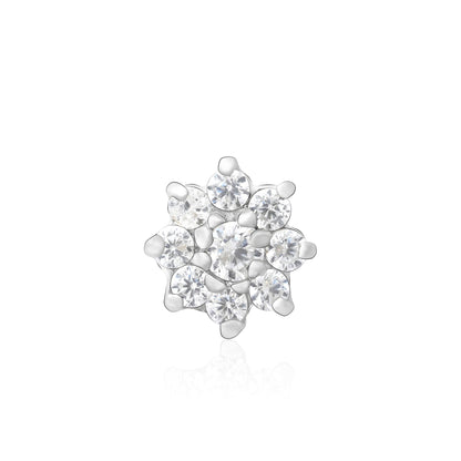 Tara Bloom Silver Nose Pin