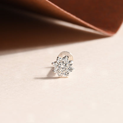 Tara Bloom Silver Nose Pin