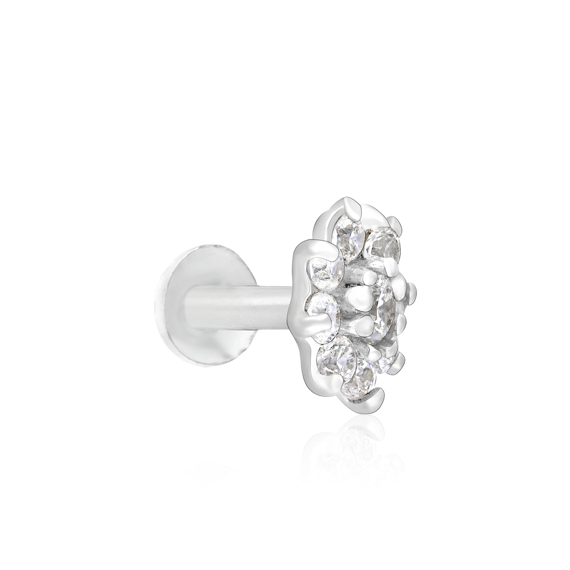 Tara Bloom Silver Nose Pin