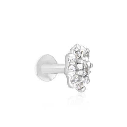 Tara Bloom Silver Nose Pin