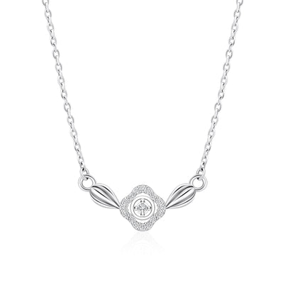 Rose Motif Silver Mangalsutra