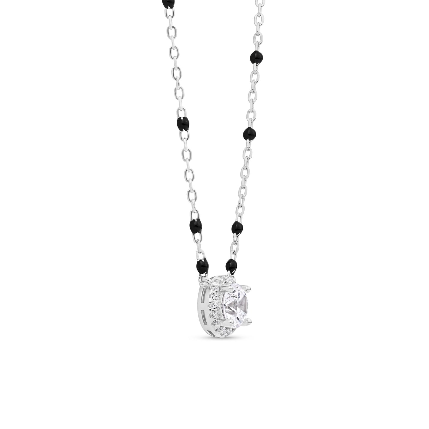 Round Halo Mangalsutra
