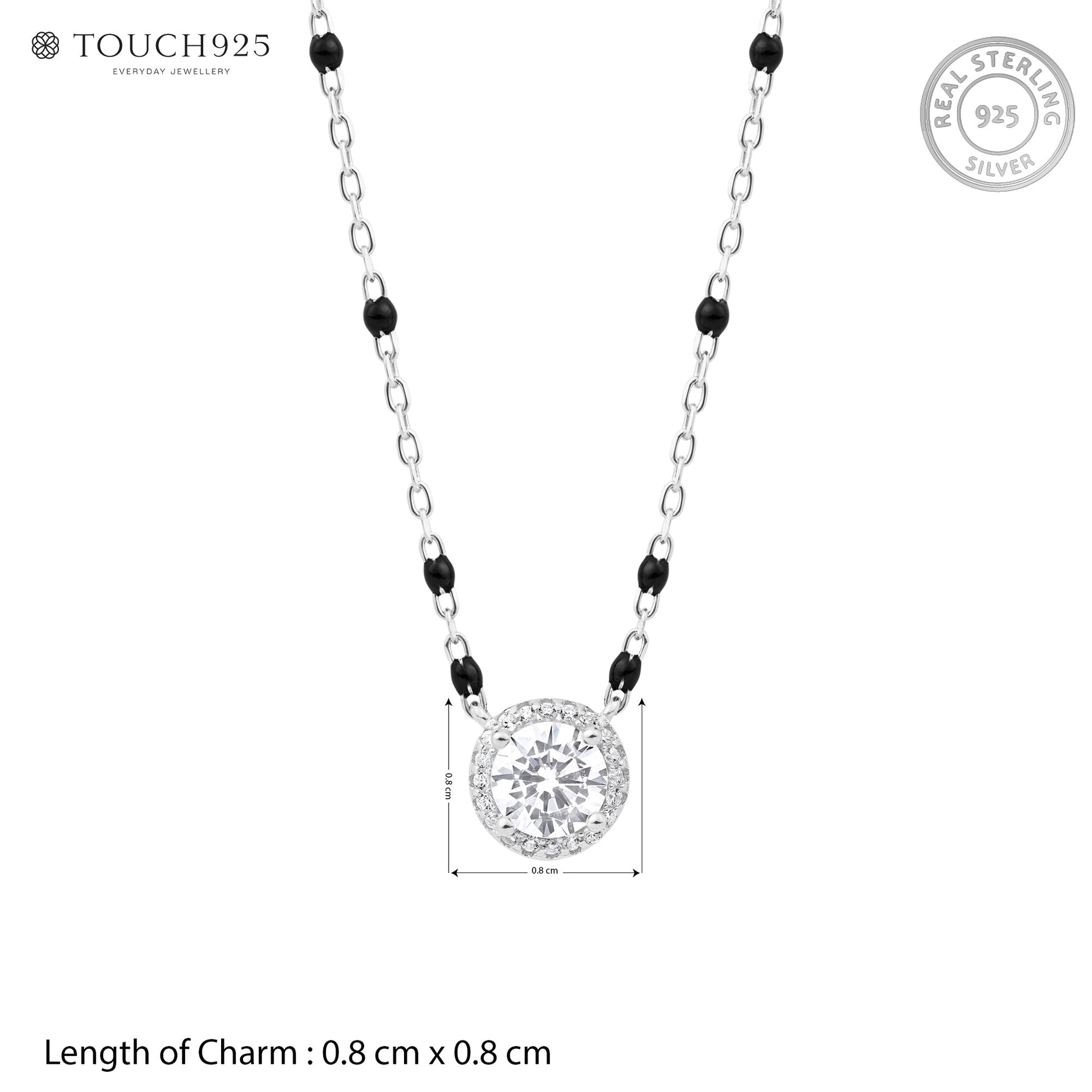 Round Halo Mangalsutra