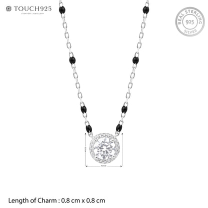 Round Halo Mangalsutra
