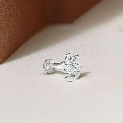 Mini Star Spark Silver Nose Pin