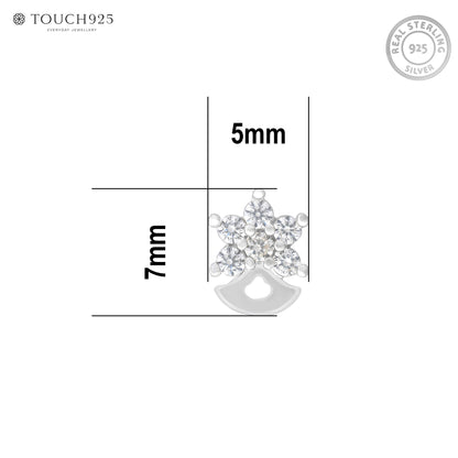 Mini Star Spark Silver Nose Pin