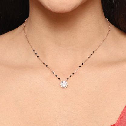 Celeste Hex Halo Mangalsutra