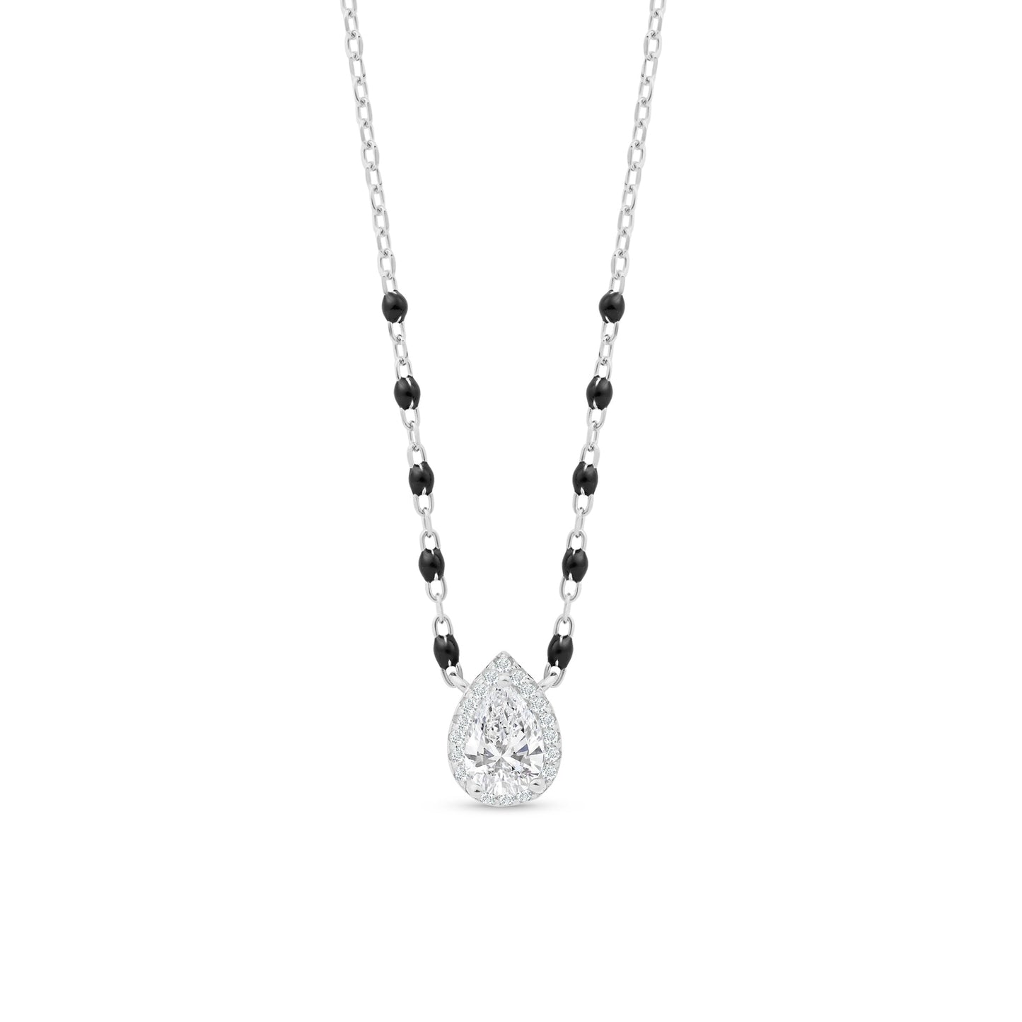 Noor Pear Halo Mangalsutra