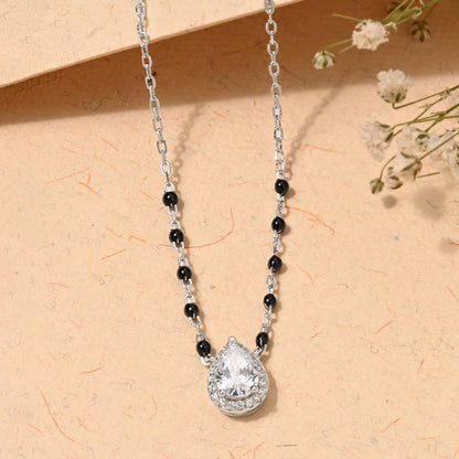 Noor Pear Halo Mangalsutra
