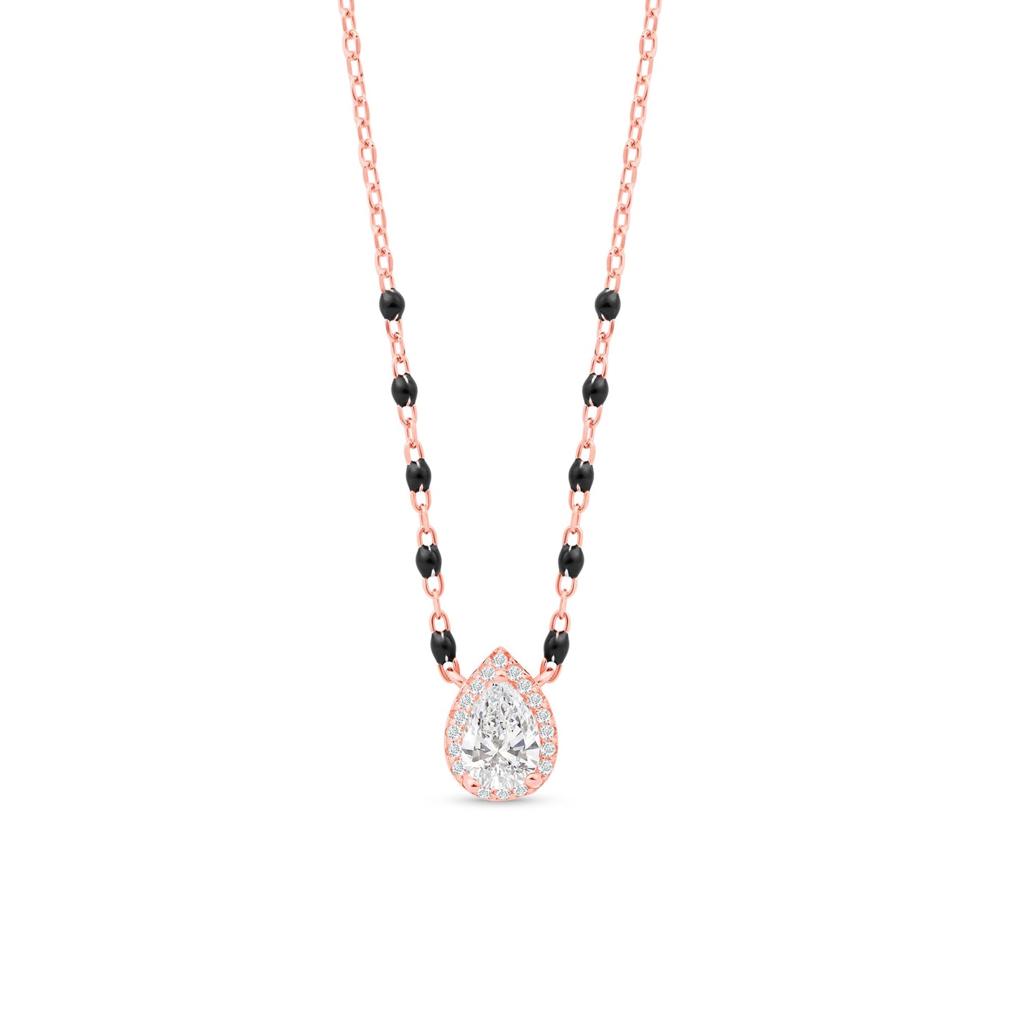 Noor Pear Halo Mangalsutra