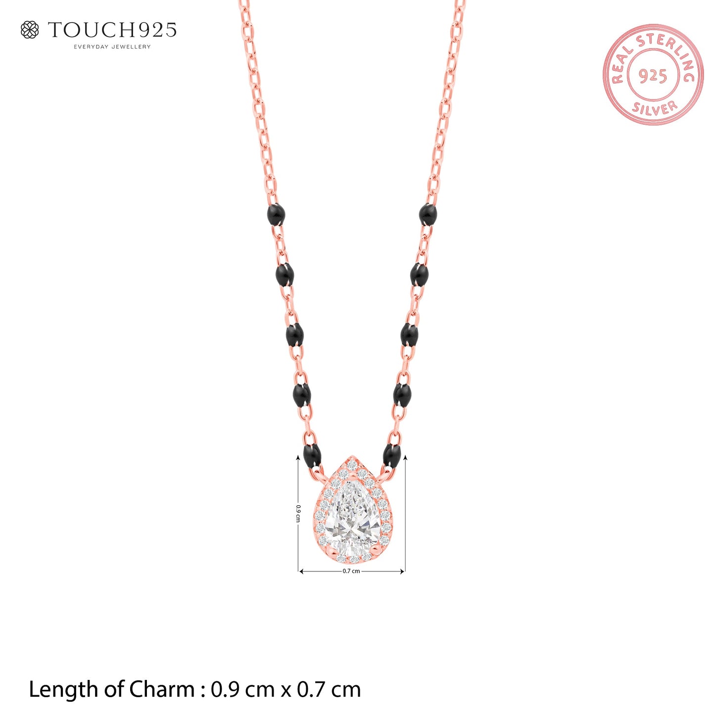 Noor Pear Halo Mangalsutra