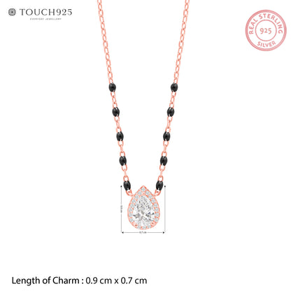 Noor Pear Halo Mangalsutra